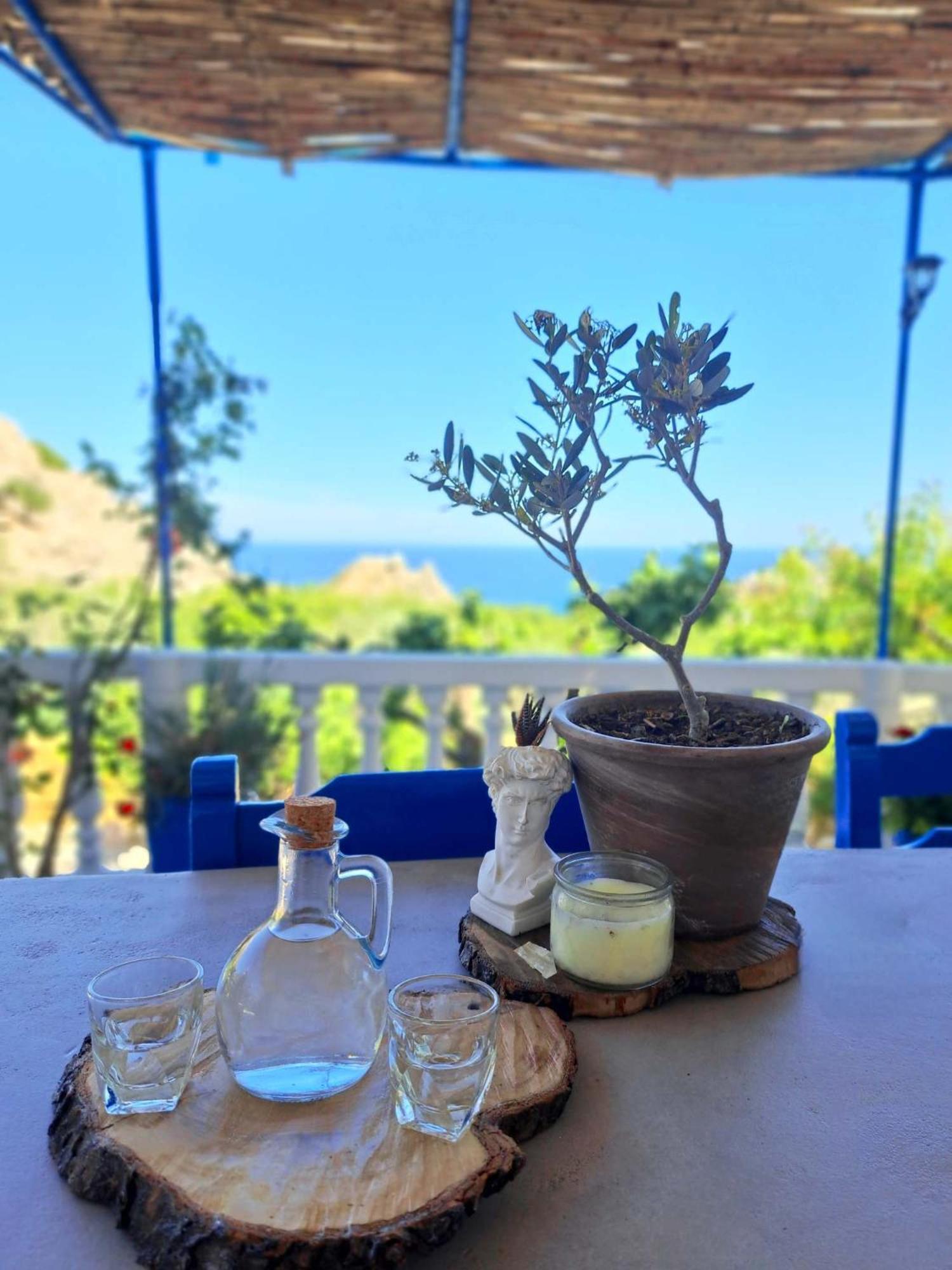 Aegean Serenity - Sea View Retreat อาร์คานเยโลส ภายนอก รูปภาพ